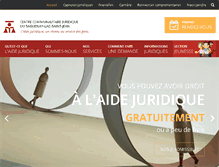 Tablet Screenshot of aidejuridiquesaglac.com